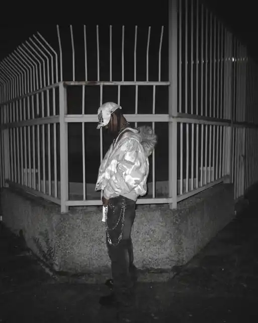 How to wear opium style？ @hellcatkenny00 wear STEEPC grey-and-white camouflage fur collar N2B jacket worldwide shipping🌍 #yvl #carti (2/7)