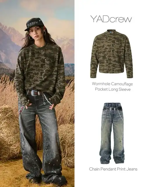 Psylos1Trending 🗝️ The camouflage trend is making a comeback ！ Military classic elements are once again a headlong anti-war, anti-mainstream craze with the addition of 24 years of destruction style. Psylos1 Innercirclers puts a new spin on camouflage prints. More Details 🔗 in bio #psylos1 #psylos1me #psylos1andme #camouflaged #streetwear #grungestyle #dirtyfit #cleanfit #streetstyle #fashionstyle #ootd #readytowear #newarrivals (4/4)